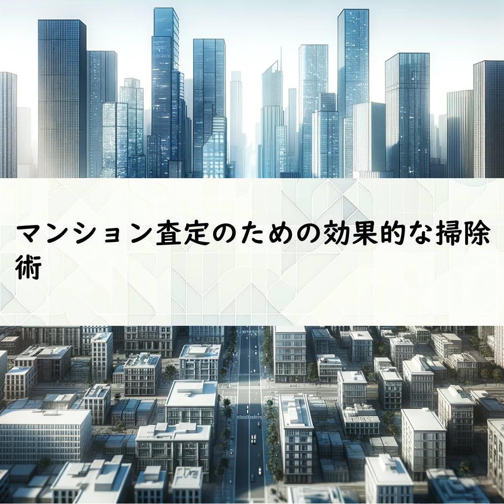 マンション査定のための効果的な掃除術