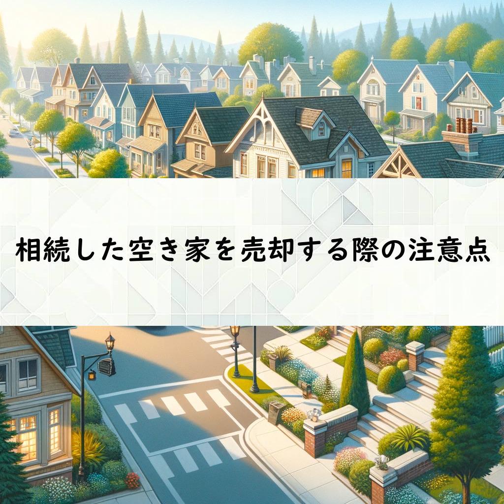 相続した空き家を売却する際の注意点