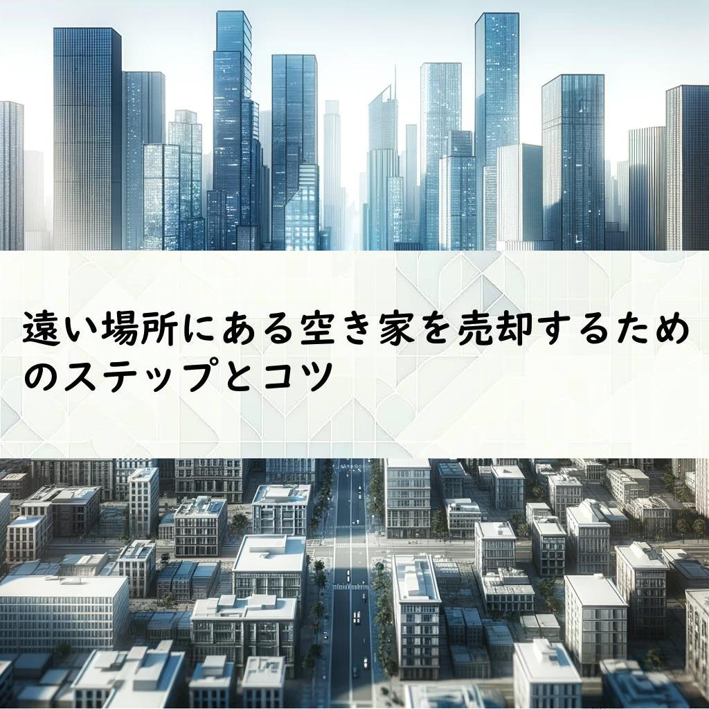 遠い場所にある空き家を売却するためのステップとコツ