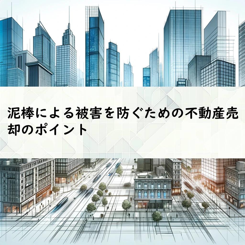 泥棒による被害を防ぐための不動産売却のポイント