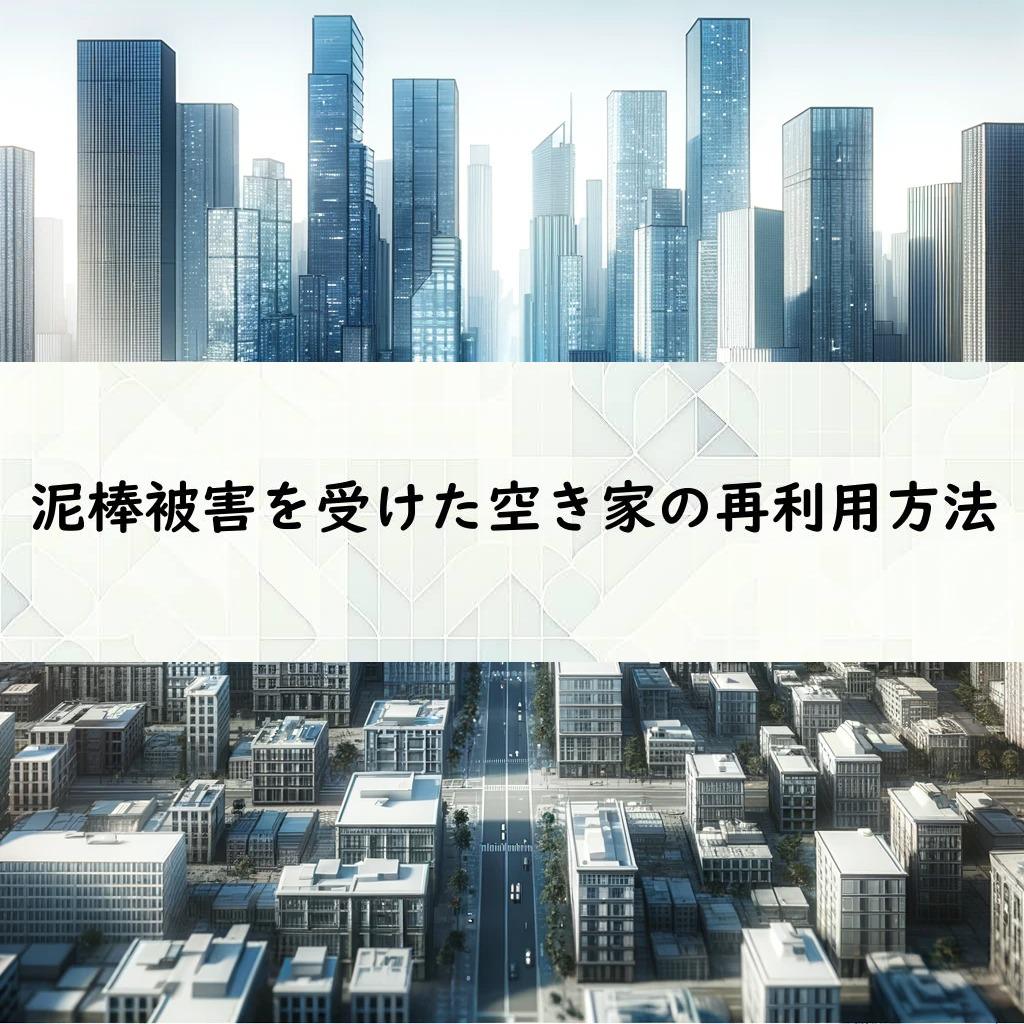 泥棒被害を受けた空き家の再利用方法