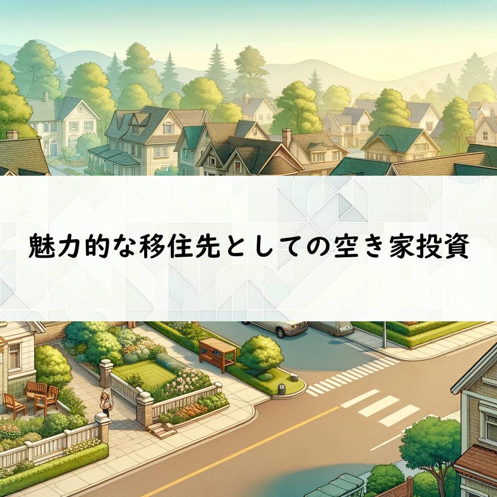 魅力的な移住先としての空き家投資