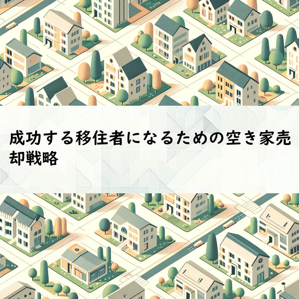 成功する移住者になるための空き家売却戦略