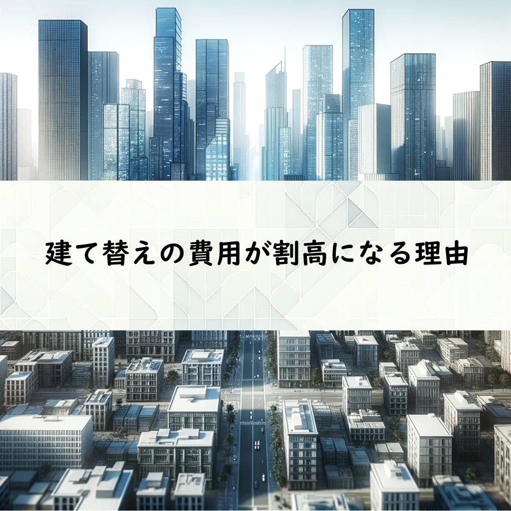 建て替えの費用が割高になる理由