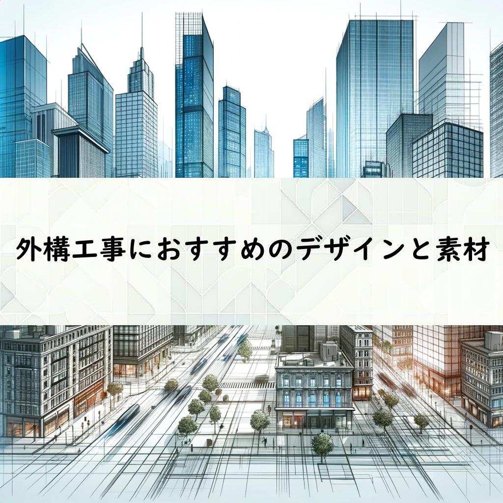 外構工事におすすめのデザインと素材