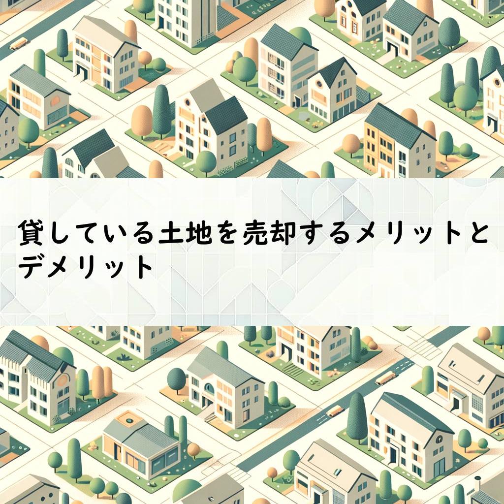 貸している土地を売却するメリットとデメリット