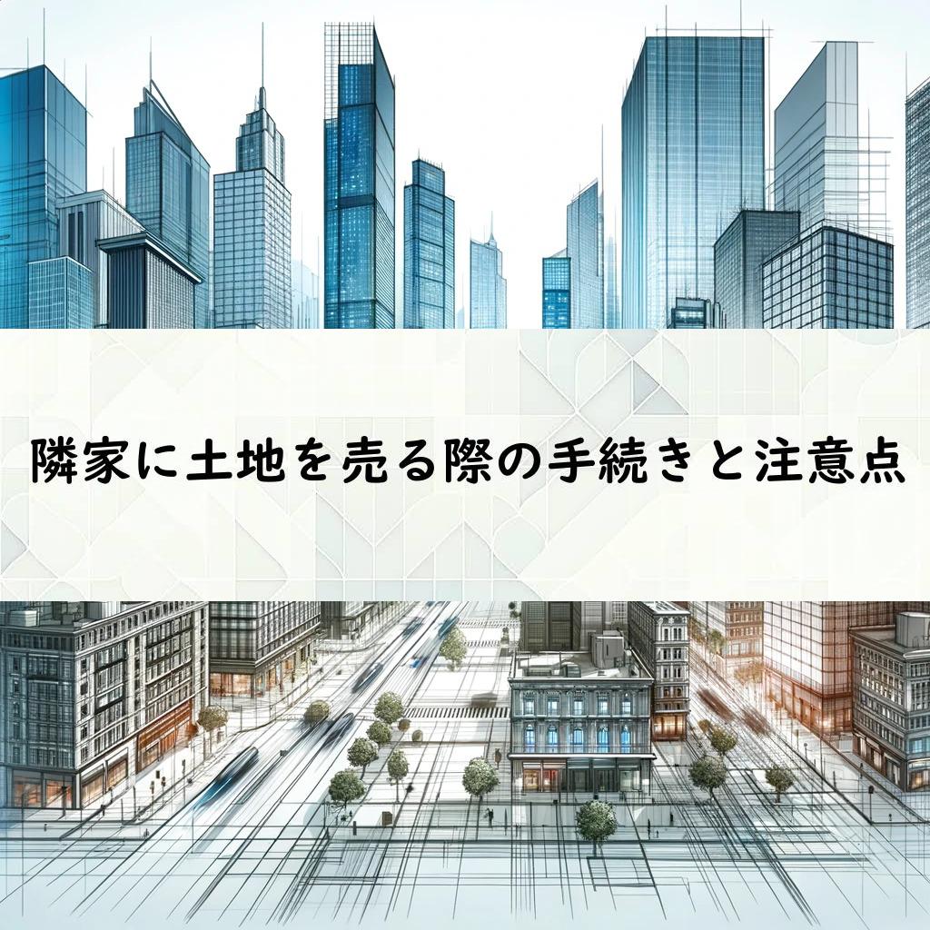 隣家に土地を売る際の手続きと注意点