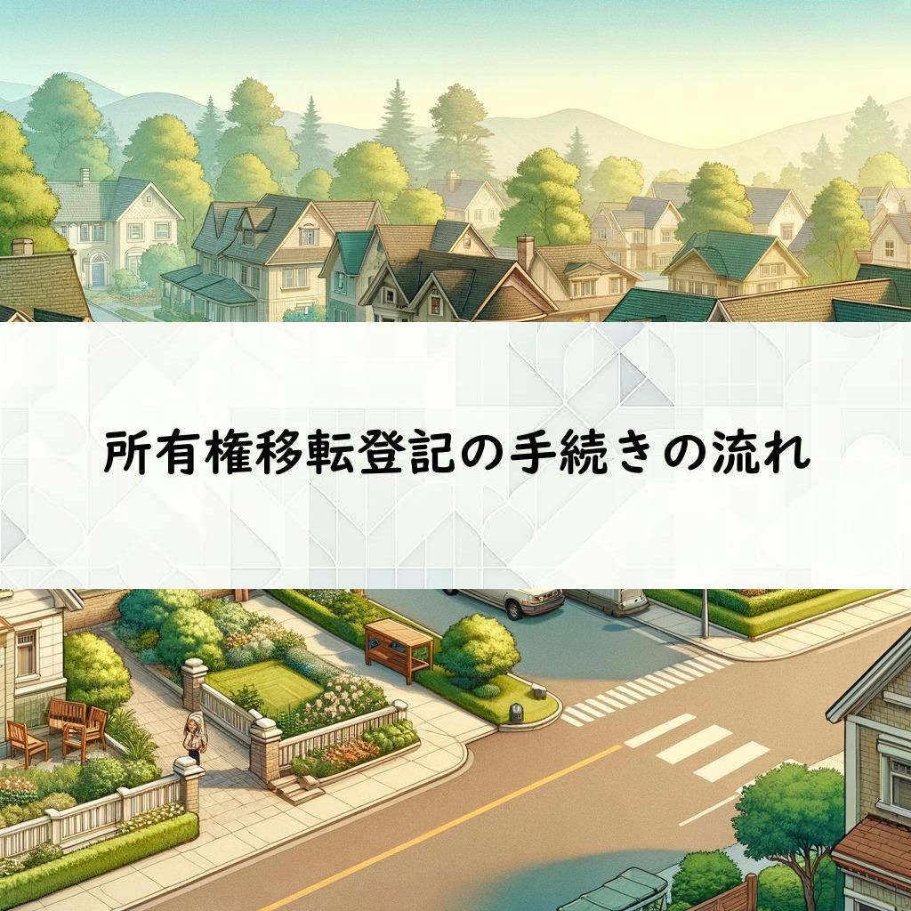 所有権移転登記の手続きの流れ