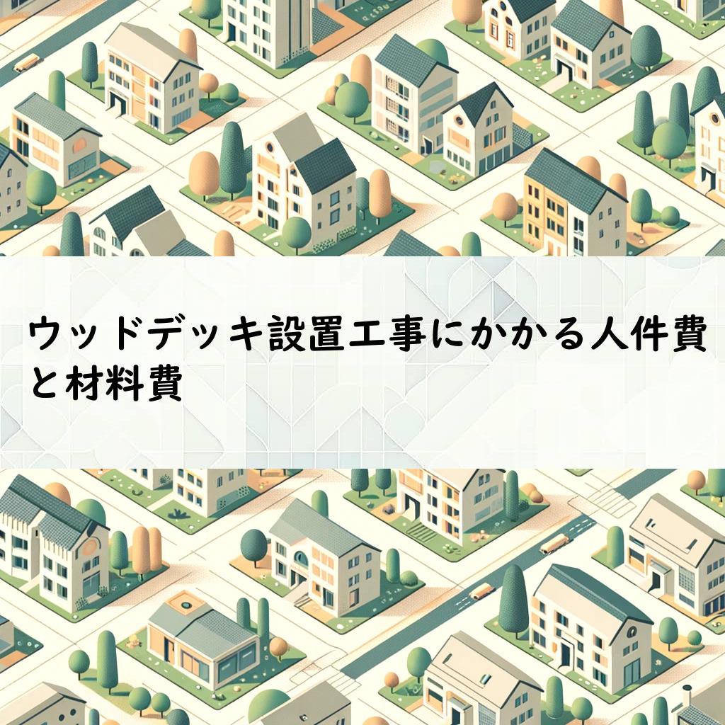 ウッドデッキ設置工事にかかる人件費と材料費