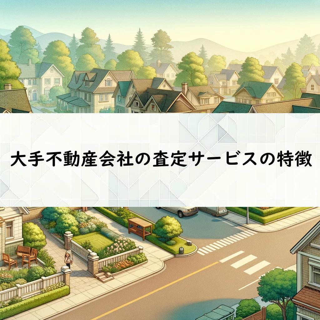 大手不動産会社の査定サービスの特徴