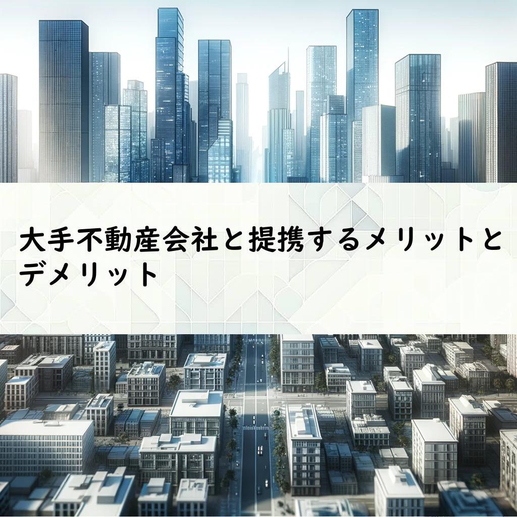 大手不動産会社と提携するメリットとデメリット