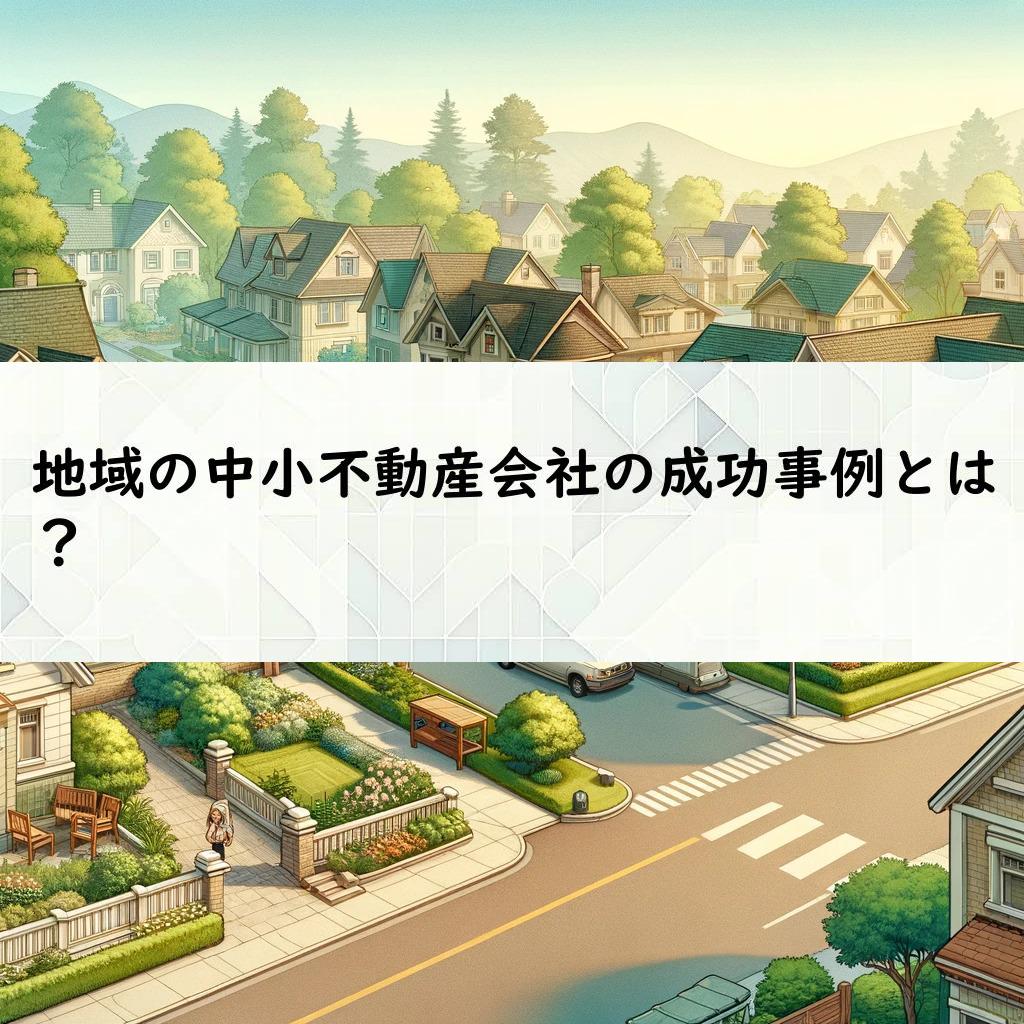 地域の中小不動産会社の成功事例とは？