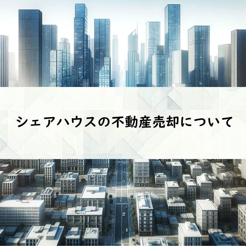 シェアハウスの不動産売却について