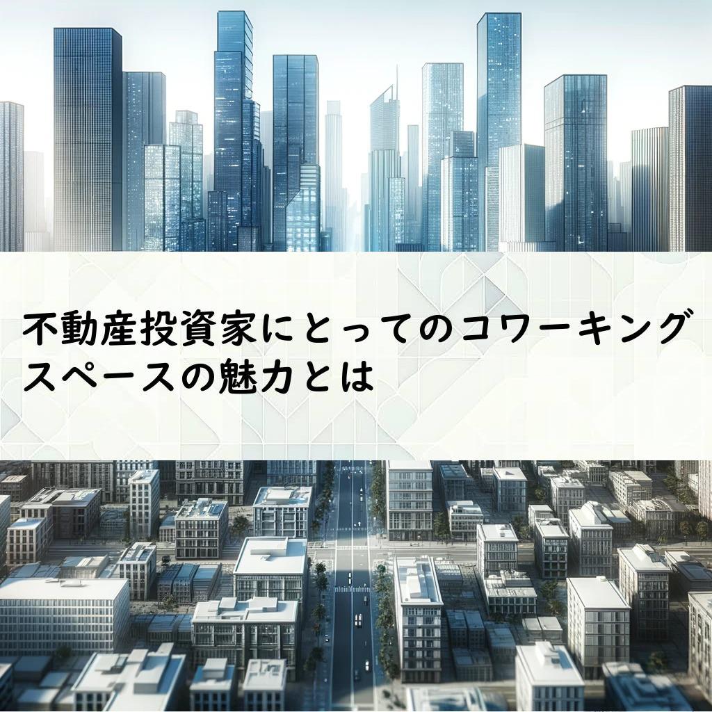 不動産投資家にとってのコワーキングスペースの魅力とは