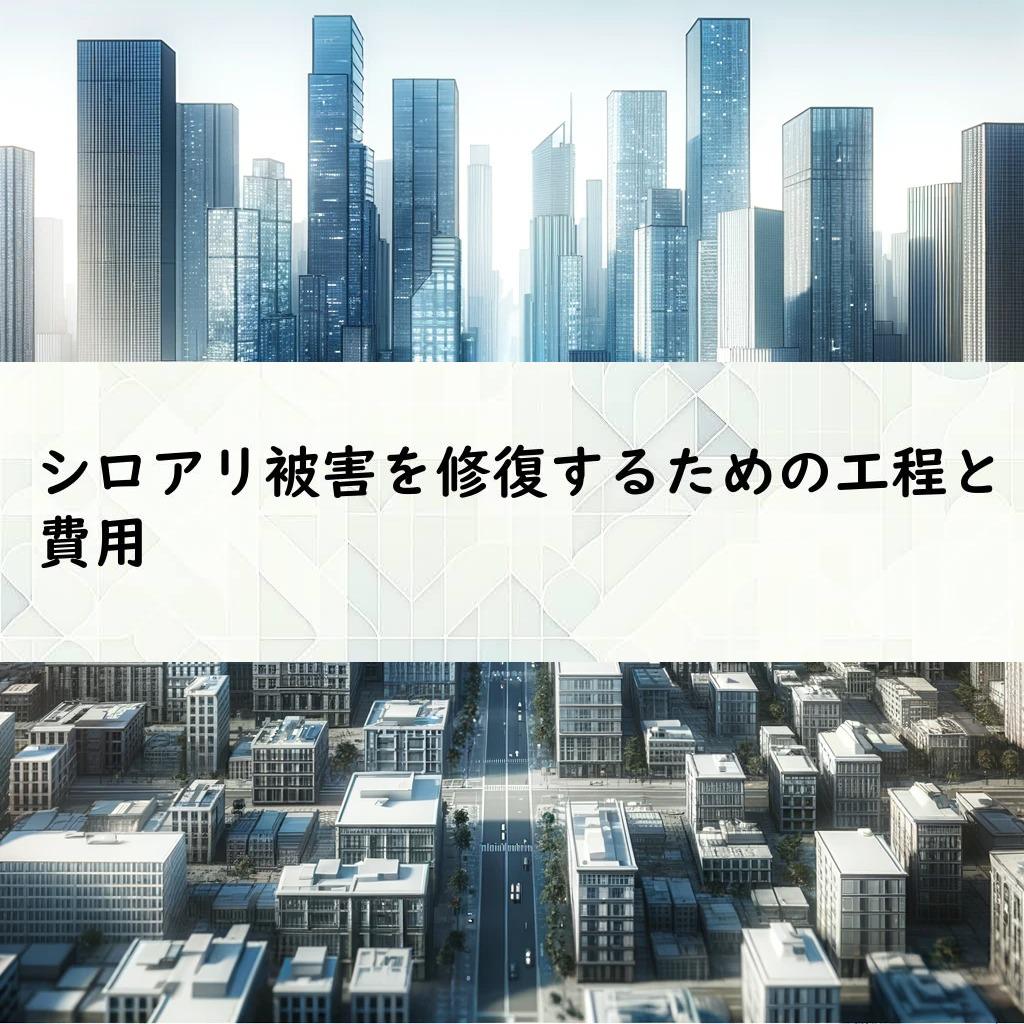 シロアリ被害を修復するための工程と費用